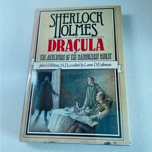 Sherlock Holmes & and Dracula signed book adventure of the SANGUINARY count